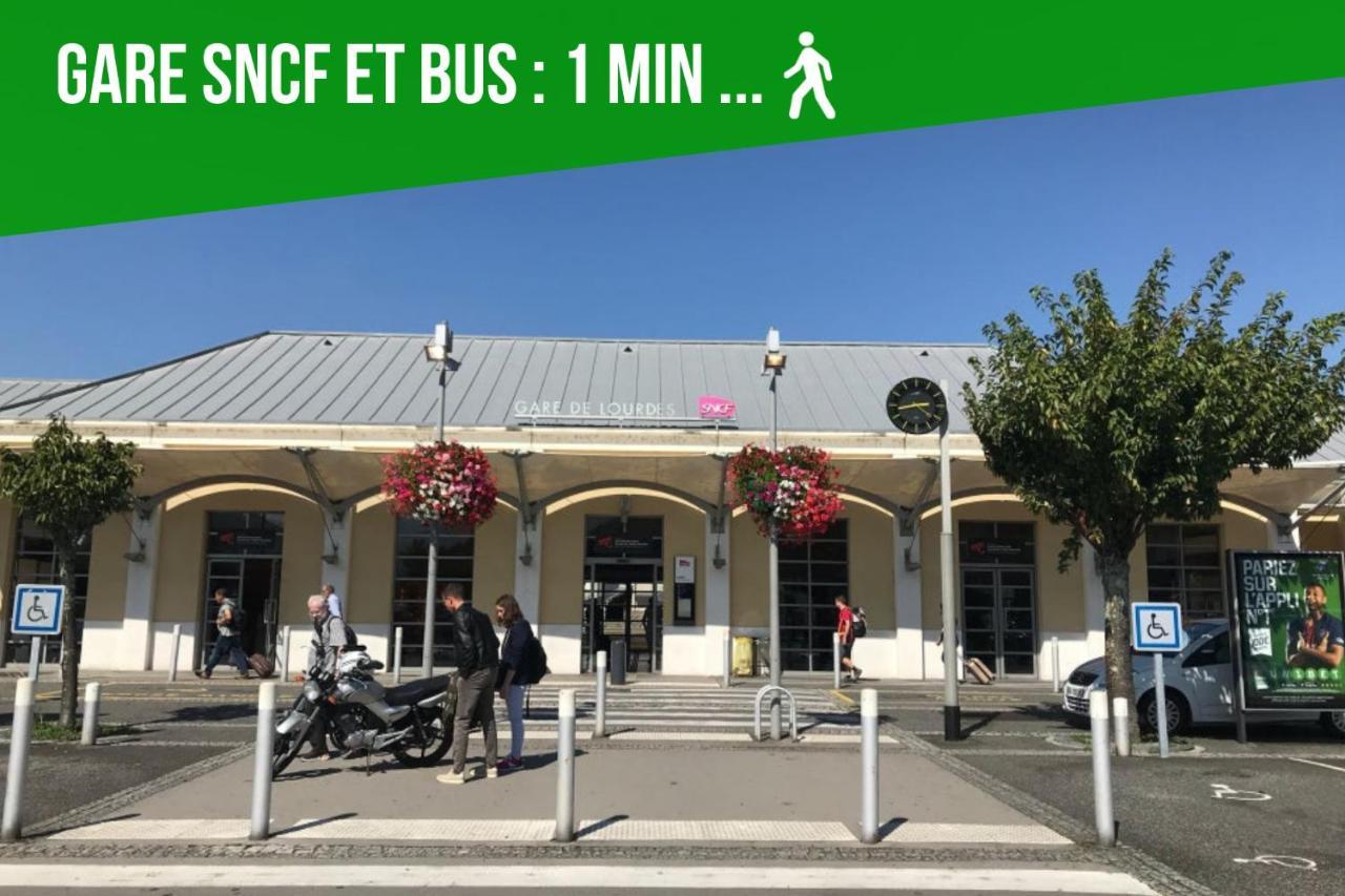 Loc Trotteur Le Pivoine Studio Grand Confort, Gare Sncf De Лурд Екстериор снимка
